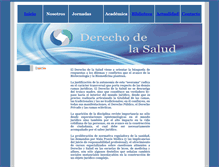 Tablet Screenshot of elderechodelasalud.com.ar